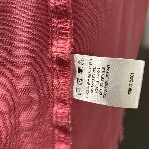 NWT White Birch Black Label Pink Distressed 100% Cotton Oversized Denim Jacket M - Picture 11 of 13